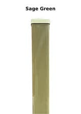 Image of 8ft Composite uPVC/Plastic Intermediate Garden Fence Post & Cap 3 Colours