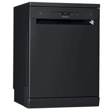Image of Hotpoint HFC 3C26 WC B UK - Black Freestanding Dishwasher - D energy