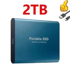 Image of 2TB External Hard Drive Disk Memory Storage USB 3.0 HDD for PC Laptop Phones