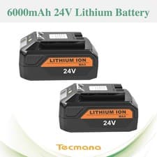 Image of 2X 6Ah 24V Lithium-Ion Battery for GreenWorks 29837 29807 29322 29842 29852 G-24