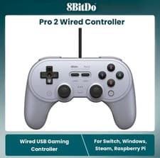 Image of 8BitDo Pro 2 Wired Gaming Controller for Switch and Windows Boxed