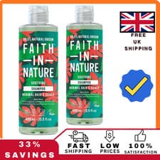 Image of Faith In Nature Organic Aloe Vera Shampoo, Soothing for Normal Hair & Scalp