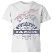 Image of Harry Potter Quidditch at Hogwarts Wizarding World Kids T-Shirt | White