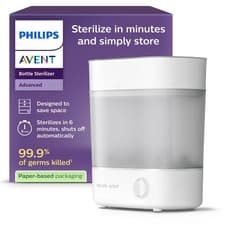 Image of Philips Avent Advanced Bottle Steriliser Kills 99.9% of Germs* 10 min