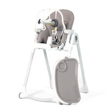 Image of 3-in-1 High Chair for Baby Kids Seat Highchair with Activity Toys - Grey/ White