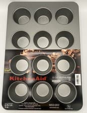 Image of KitchenAid 12-Cup Muffin Pan Nonstick - 16.5”x 11.5” BRAND NEW