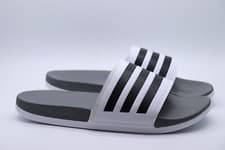 Image of ADIDAS ADILETTE COMFORT SPORTSWEAR SWIM SLIDES - WHITE GZ5895 MEN UK12