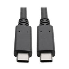 Image of Tripp Lite USB 3.1 Gen 2 Cable 10 Gbps USB-C Type-C, 5A, 20V, Thunderbolt 3, (M/