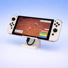 Image of Nintendo Switch Stand With Charging Cable Slot | Desk Display Holder Dock Mount