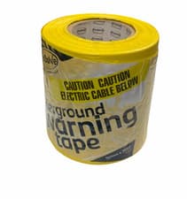 Image of CAUTION ELECTRIC CABLE BELOW WARNING tape Electric Cable  150mm x 365m