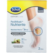 Image of Scholl Expert Care Dry Skin Foot Sock Mask Hydro'restor argan jojoba avocado oil