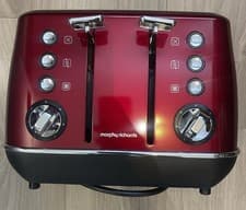 Image of Morphy Richards Evoke 4-Slice Toaster Red (with out box) 