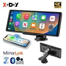 Image of 4K 10" Touch Dash Camera Cam Dual Car Recorder for CarPlay Android Auto 1080P HD