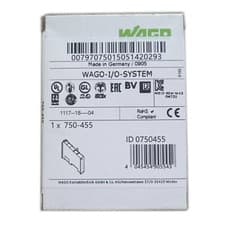 Image of New In Box WAGO 750-455 4-Channel Analog Input PLC Module *