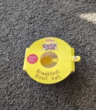 Image of New Kelloggs Coco Pops Plastic Bowls 2019 Cereal Breakfast Bowl & Spoon