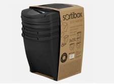 Image of SORTIBOX Set of 3, 4, 5 x25L__Sorting Waste Bin Recycling Segregation Stackable