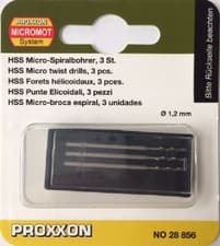 Image of PROXXON HSS Micro Drills - 1.2mm (Ptk 3) 28856 From RDGTools