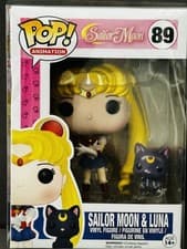 Image of Funko Pop! Vinyl: Sailor Moon - Sailor Moon - Sailor Moon w/ Luna #89