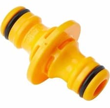 Image of Hozelock Double Male Adaptor for Joining Garden Hose Pipe Repair Connector 2291