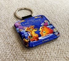 Image of Personalized walt Disney's Lady and the Tramp Keyring Chain