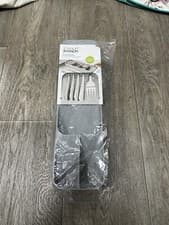 Image of Joseph Joseph Drawer Store Compact Cutlery Utensils Organiser Grey