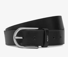 Image of Boss Womens 100% Leather Belt Black 100-38 Fits 36” Waist New Genuine Hugo Boss
