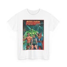Image of Defenders T-Shirt - Dr Strange, Valkyrie, Hulk, Namor, Silver Surfer - Marvel