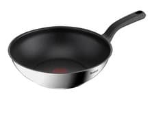 Image of Tefal Primary Stainless Steel Non Stick Induction Wok Pan, 28 cm