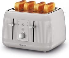 Image of Kenwood TFP09.000CR 4 Slice Toaster Defrost Functions 1800w Oatmeal Cream