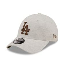 Image of New Era Cap Men's MLB LA Dodgers Team Jersey Stone & Brown 9FORTY Adjustable Hat