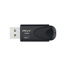 Image of PNY Attaché 4 256GB USB 3.1 Flash Drive, 80MB/s Read, Capless Design, PC & Mac