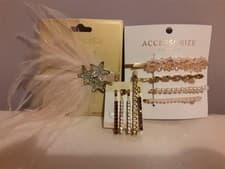 Image of NEW 3 Set Diamante pink Hair clips / slides - Accessorize & other, Weddings etc