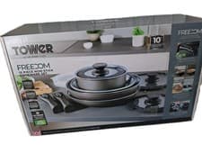Image of Tower Freedom Stacking Cookware Set, 13 Piece, Precision Non-Stick, T900160