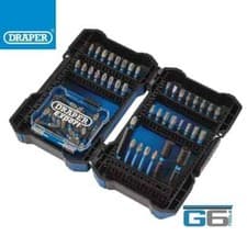 Image of DRAPER EXPERT IMPACT SCREWDRIVER BIT SET 1/4" HEX 65 PIECE, STOCK NO: 04932