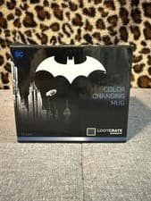 Image of DC Batman Color Changing Mug 2017 Loot Crate Exclusive NEW IN BOX Lootcrate