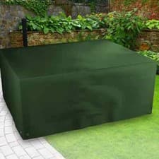 Image of Bosmere All Weather Rectangular Patio Set Cover 8 Seat Green 295 x 203 x 90cm