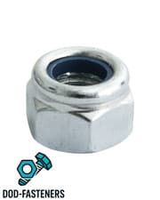 Image of NUTS WITH NYLON INSERT - NYLOC NYLON LOCK - TYPE P - SIZES M4 - M24