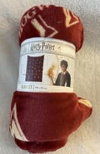 Image of NEW HARRY POTTER FLEECE BLANKET THROW 100 x 150 cm