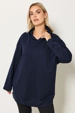 Image of Yours Curve Women's Plus Size Seam Detail Hoodie