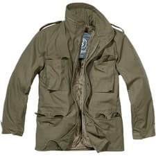 Image of BRANDIT CLASSIC M65 MENS ARMY FIELD JACKET WARM TRAVEL PARKA MILITARY COAT OLIVE