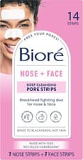 Image of Biore Deep Cleansing Pore Strips for Nose and Face, Pack of 1 (14 combo)