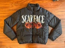 Image of New Scarface Puffer Jacket The World Is Yours Adult Mens S New💥💥💥💥💥