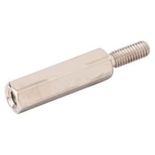 Image of R-TECH Hex Threaded M-F Spacer Brass 5mm A/F M3 18mm - Pack Of 25