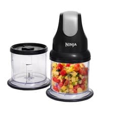 Image of Ninja Professional Stackable Food Chopper [NJ1002UKBK] 200W Black, Red & Cream