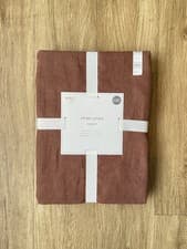 Image of M&S 100% pure linen extra deep fitted sheet BNWT size single marks & Spencer