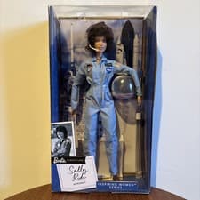 Image of Barbie Signature SALLY RIDE ASTRONAUT Inspiring Women Series Doll 2019 New
