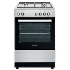 Image of electriQ 60cm Dual Fuel Single Oven Cooker - Stainless Steel EQDFSC60A
