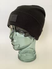 Image of New Men’s Tommy Hilfiger Black Acrylic Fine Knit Cuffed Beanie