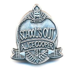 Image of ALICE COOPER - SCHOOL'S OUT LOGO - LAPEL/HAT PIN - BRAND NEW - MUSIC ALICEPIN01