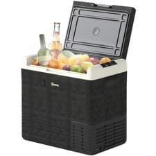 Image of Outsunny 50L Car Refrigerator 12V Portable Freezer for Camping, Grey